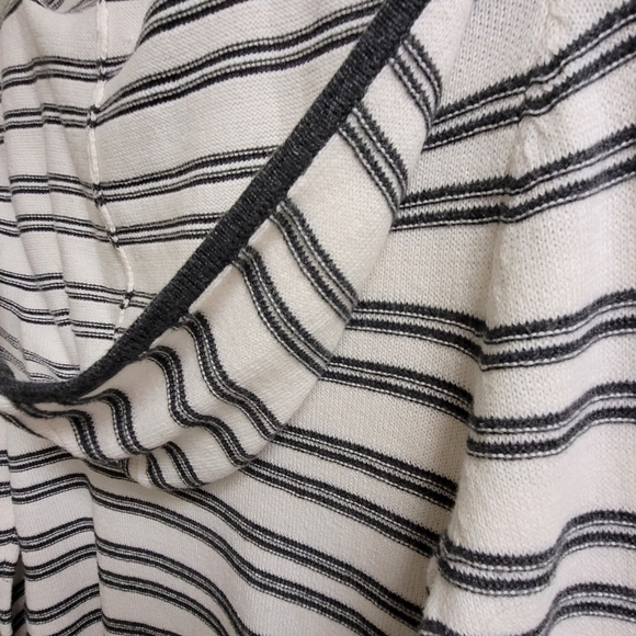 Lou & Grey Knit Cashmere Striped Hooded sweater Small - Picture 9 of 14